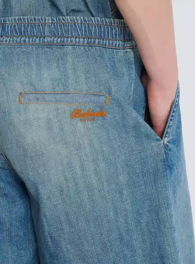 Verwaschene Jeansshorts Verwaschene Jeansshorts