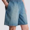 Verwaschene Jeansshorts Verwaschene Jeansshorts