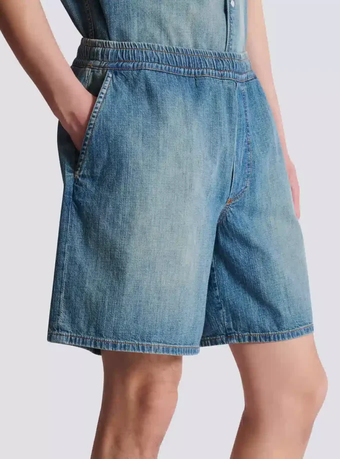 Verwaschene Jeansshorts Verwaschene Jeansshorts