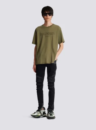 Vintage Balmain besticktes T-Shirt