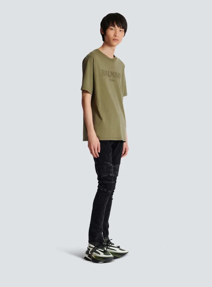 Vintage Balmain besticktes T-Shirt