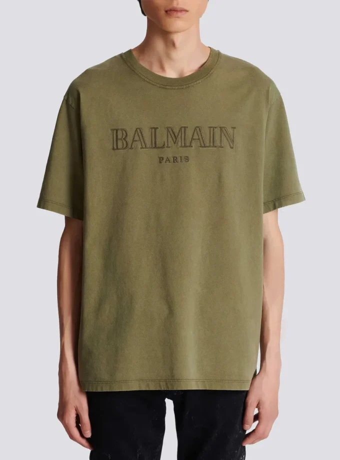 Vintage Balmain besticktes T-Shirt