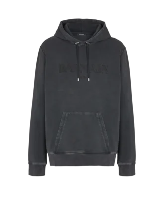 Vintage Balmain Hoodie mit Stickerei