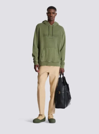 Vintage Balmain Hoodie mit Stickerei