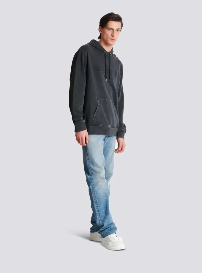 Vintage Balmain Hoodie mit Stickerei Vintage Balmain Hoodie mit Stickerei