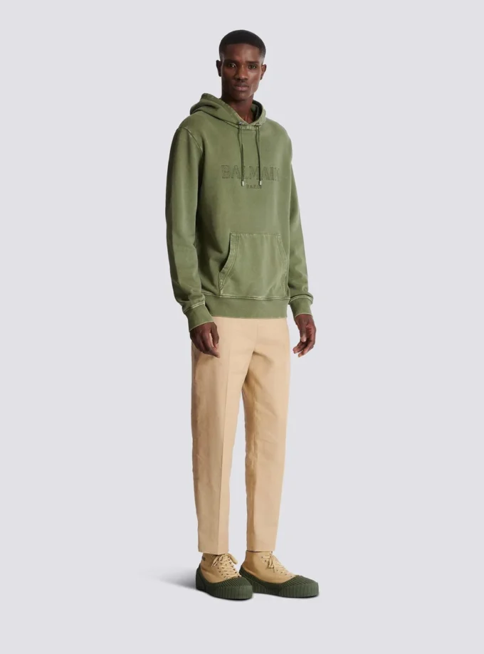 Vintage Balmain Hoodie mit Stickerei Vintage Balmain Hoodie mit Stickerei