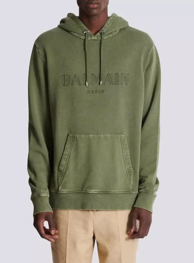 Vintage Balmain Hoodie mit Stickerei Vintage Balmain Hoodie mit Stickerei