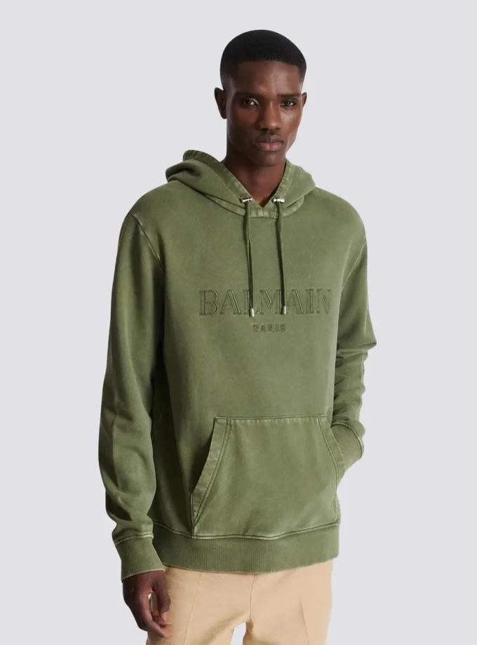 Vintage Balmain Hoodie mit Stickerei Vintage Balmain Hoodie mit Stickerei