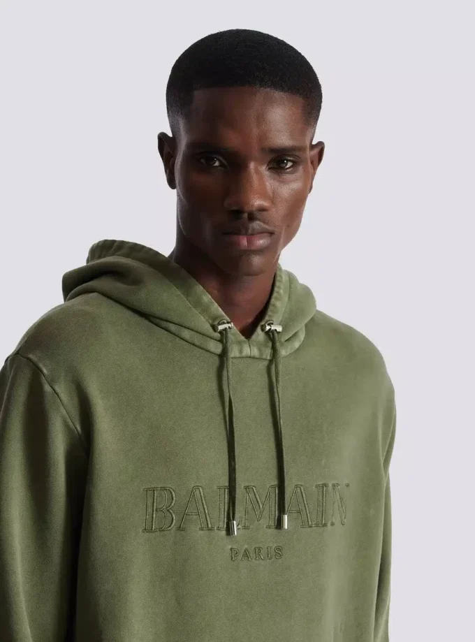 Vintage Balmain Hoodie mit Stickerei Vintage Balmain Hoodie mit Stickerei