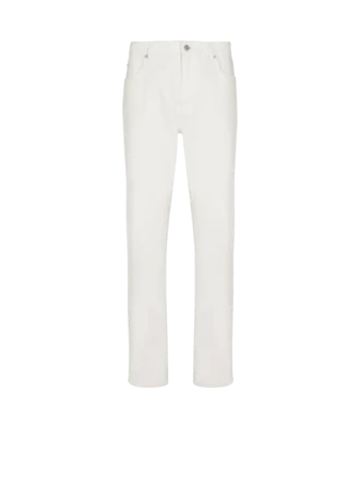 Weiße Jeans mit geradem Schnitt