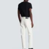 Weiße Jeans mit geradem Schnitt Weiße Jeans mit geradem Schnitt