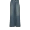 Weite Jeanshose aus verblasstem Denim Weite Jeanshose aus verblasstem Denim