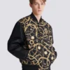 Wendbare Bomberjacke mit Chaînes-Muster Wendbare Bomberjacke mit Chaînes-Muster