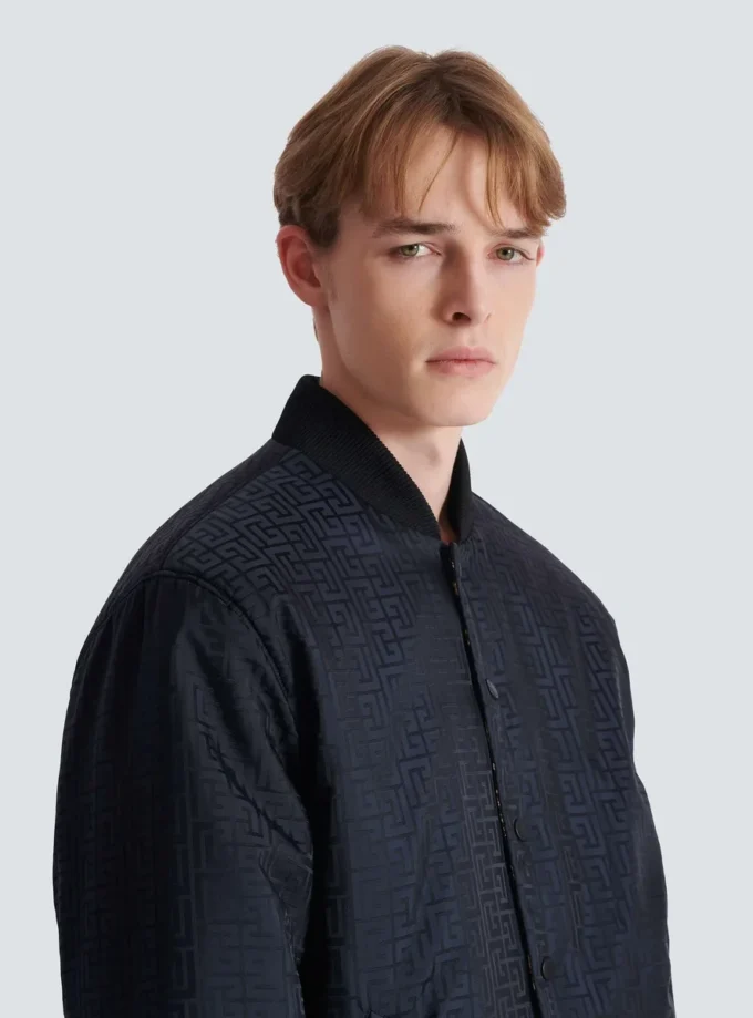 Wendbare Bomberjacke mit Chaînes-Muster Wendbare Bomberjacke mit Chaînes-Muster