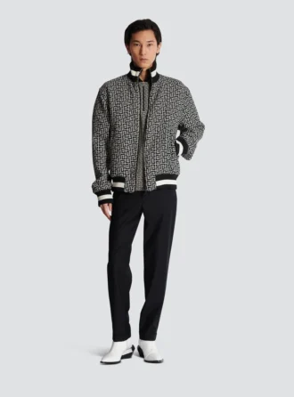 Wendbare Bomberjacke mit Monogramm