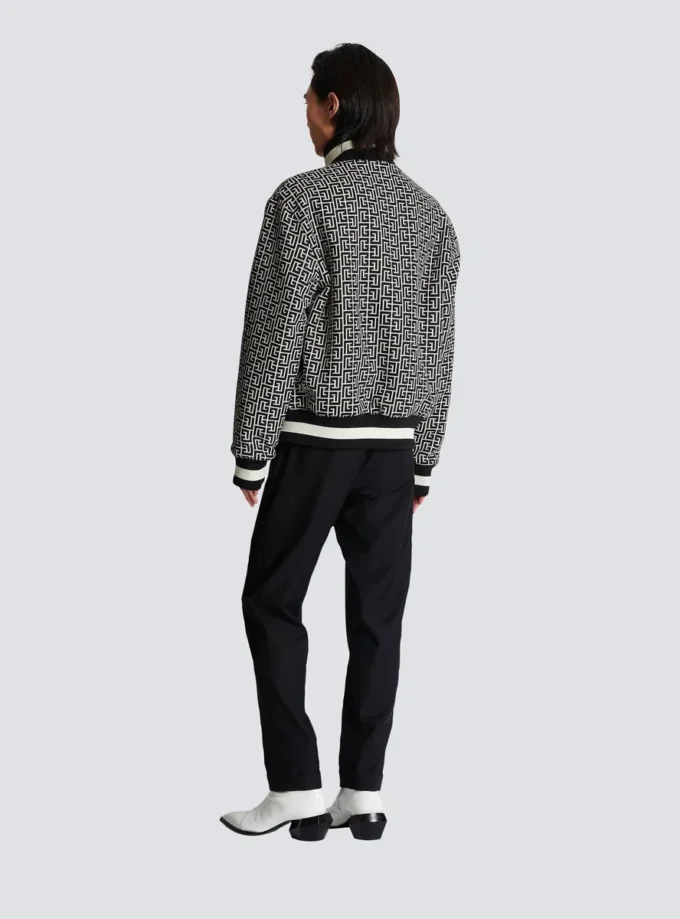 Wendbare Bomberjacke mit Monogramm