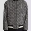 Wendbare Bomberjacke mit Monogramm