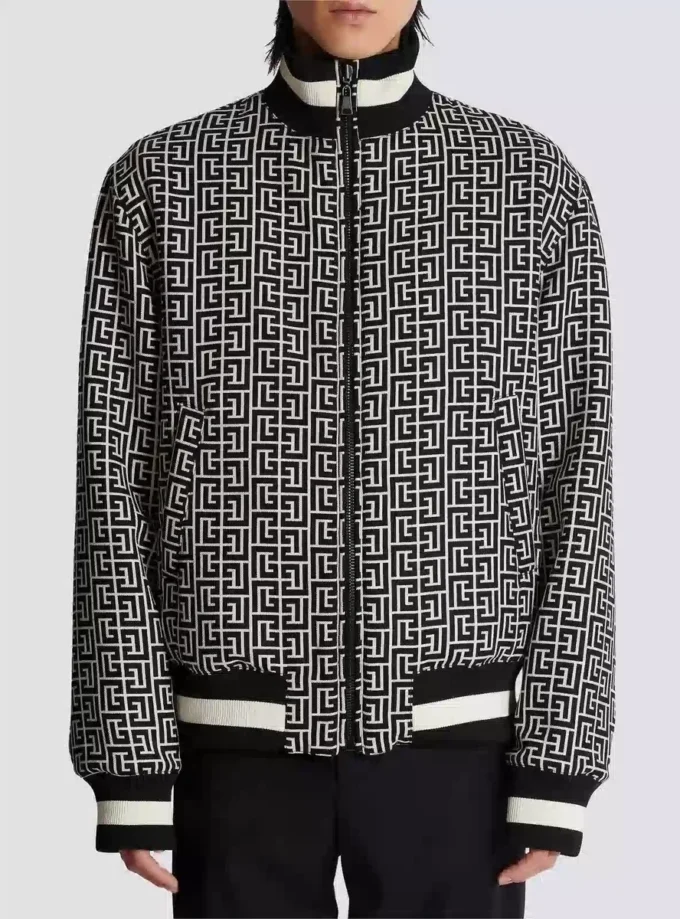 Wendbare Bomberjacke mit Monogramm