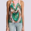 Weste mit Balmain-Foulard-Print im Trompe-l’œil-Stil