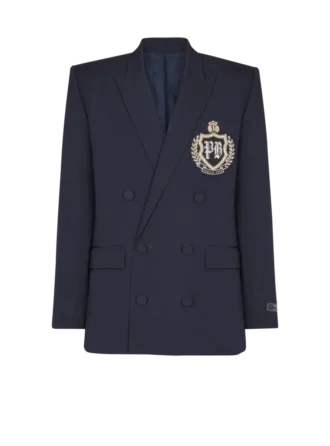 Wollblazer mit Kristallapplikation Wollblazer mit Kristallapplikation