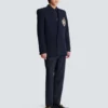 Wollblazer mit Kristallapplikation
