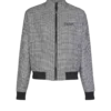 Wolljacke mit Hahnentrittmuster Wolljacke mit Hahnentrittmuster