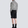 Wolljacke mit Hahnentrittmuster Wolljacke mit Hahnentrittmuster