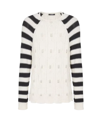 Zopfmusterpullover