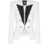 Zweifarbige Jacke mit 6 Knöpfen Zweifarbige Jacke mit 6 Knöpfen
