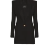 Zweitaschiges Minikleid mit doppeltem Kragen
