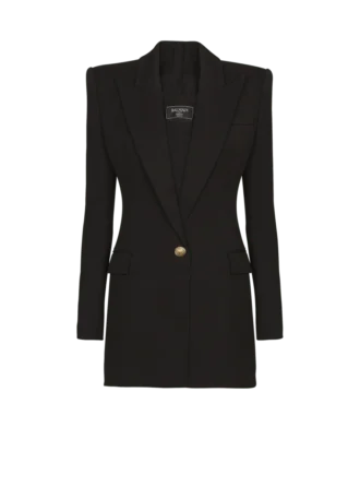 Zweitaschiges Minikleid mit doppeltem Kragen Zweitaschiges Minikleid mit doppeltem Kragen