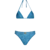 Zweiteiliger Badeanzug aus Denim