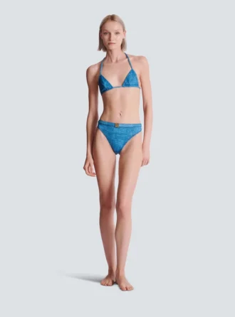 Zweiteiliger Badeanzug aus Denim