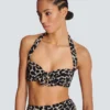 Zweiteiliger Badeanzug mit Leopardenmuster Zweiteiliger Badeanzug mit Leopardenmuster